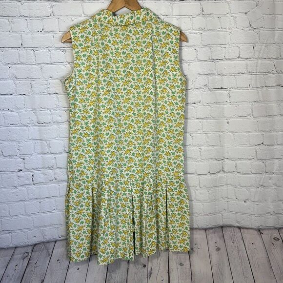 Vintage Hippie Floral Flower Power Boho Pleated Dress Sleeveless Skorts - Picture 7 of 7